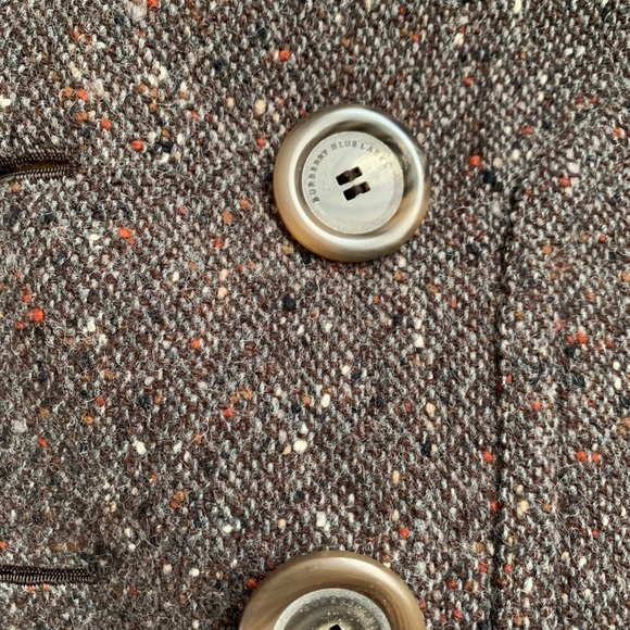 Burberry blue label tweed cape coat 3/4 sleeve - Picture 4 of 8